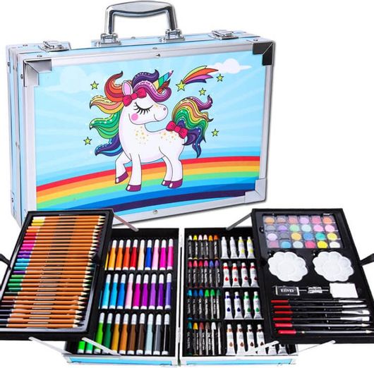 Σετ Ζωγραφικής σε Βαλιτσάκι Μονόκερος Loco 145τμχ