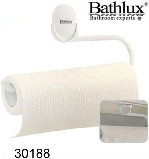 Κρεμαστή Βάση Bathlux για Χαρτί Κουζίνας Πλαστική με Βεντούζες 285x15x145mm 