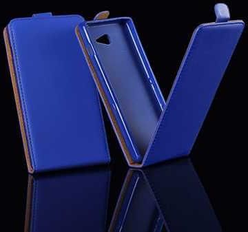 Θήκη Κινητού Vertical Cover για LG L Bello Δέρμα Μπλε