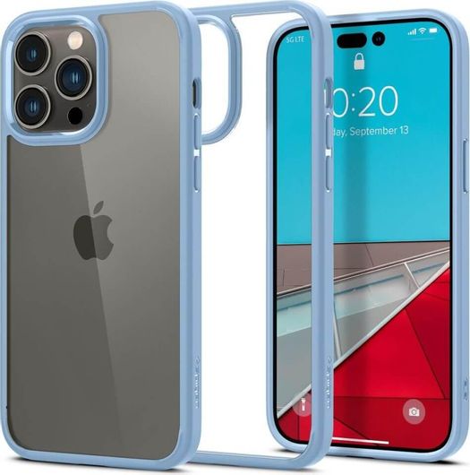 Spigen Crystal Hybrid Back Cover Πλαστικό/Σιλικόνης Μπλε iPhone 14 Pro