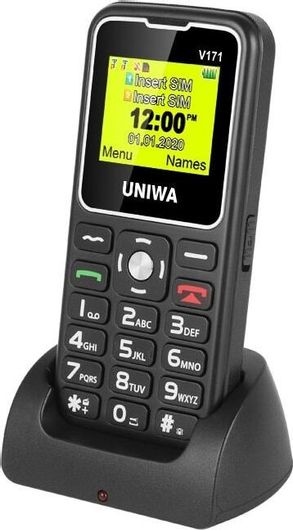 Κινητό Απλής Χρήσης με Πλήκτρα Dual sim 2G & Υποδοχή για Κάρτα Μνήμης TF 8GB Μαύρο