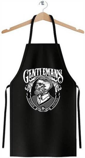 Ποδιά Κομμωτηρίου Barber Mood Barber Gentlemans Μαύρο