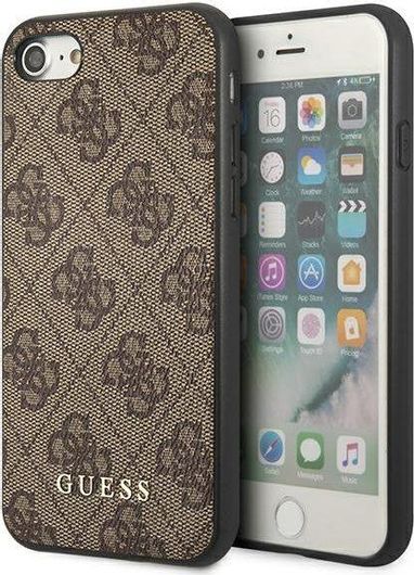 Θήκη Κινητού Guess Back Cover για Apple iPhone 7 / iPhone 8 / iPhone SE 2020 / iPhone SE 2022  Σιλικόνη 4G Metal Gold Logo