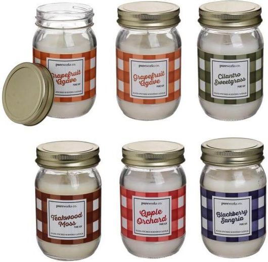 Αρωματικό Κερί Click Παραφίνης 4 Αρώματα 8x8x13cm 250gr