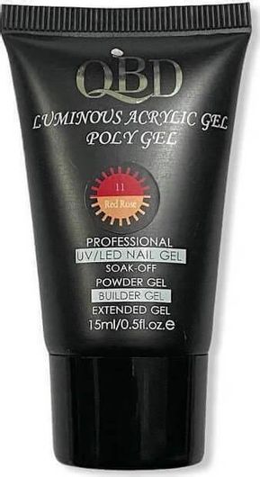 Acrygel QBD Luminous 11 Red Rose 15ml