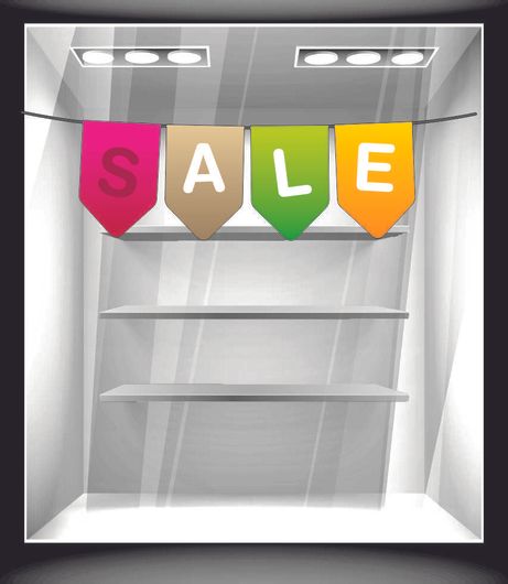 Αυτοκόλλητο Εκπτώσεων 107 90x25cm Πολύχρωμο