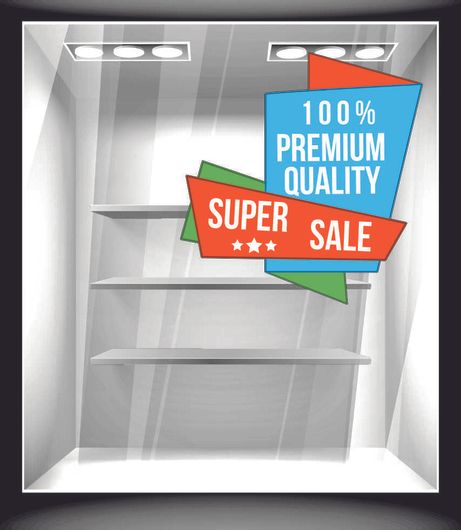 Αυτοκόλλητο Εκπτώσεων 89 50x47cm Πολύχρωμο