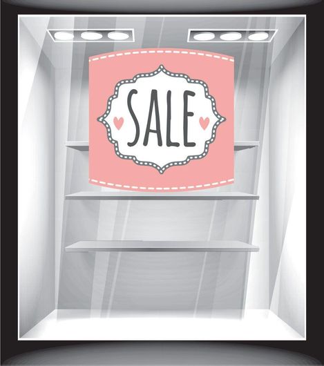 Αυτοκόλλητο Εκπτώσεων Sale 50x50cm Πολύχρωμο