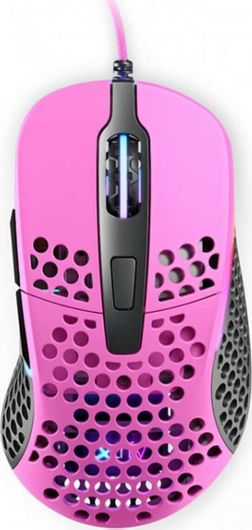 Gaming Ποντίκι Xtrfy M4 Ενσύρματο RGB 16000 DPI Ροζ