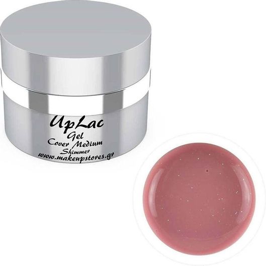 Gel UpLac UV 1 Phase Cover Medium Shimmer 15gr Ροζ