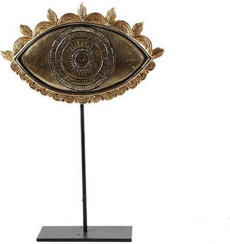 Επιτραπέζιο Γούρι InTheBox The Eye Χρυσό Μεταλλικό 18.5x6.5cm