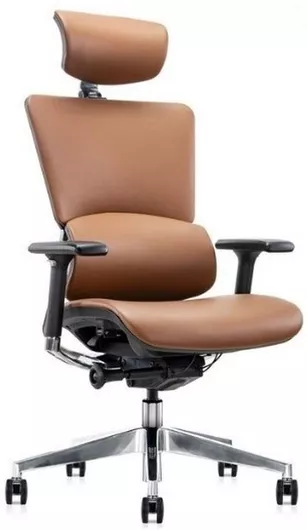 Καρέκλα Διευθυντική MyWay Genesis Chair με Ρυθμιζόμενα Μπράτσα Καφέ