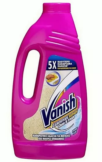 Καθαριστικό Vanish Υγρό Χαλιών Hand Shampoo Clean & Fresh 1lt