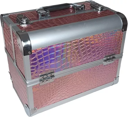 Επαγγελματικό Βαλιτσάκι Καλλυντικών Ro-Ro Accessories 33x21x25cm Ροζ