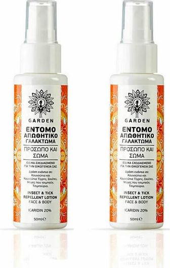 Γαλάκτωμα Garden Insect & Tick Εντομοαπωθητικό σε Σπρέι Icaridin 20% Κατάλληλο για Παιδιά