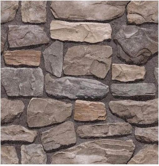 Ταπετσαρία Τοίχου Πέτρα 950x53cm Γκρι