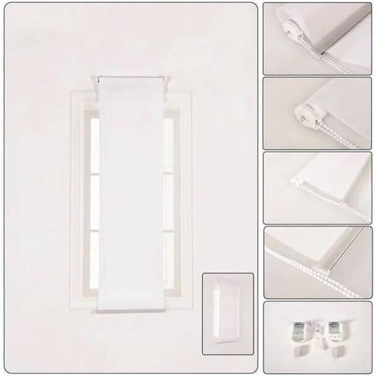 Ρόλερ Σκίασης 23808 Μερικής Συσκότισης Π180xΥ180cm Λευκό