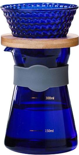 Dripper Feggrini Γυάλινο Σετ με Κανάτα 300 ml Μπλε