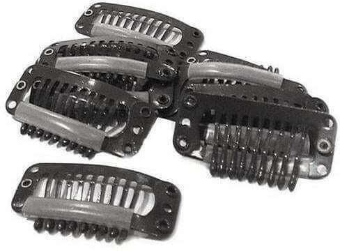 Κλιπς Για Τρέσες 10τμχ Μαύρο