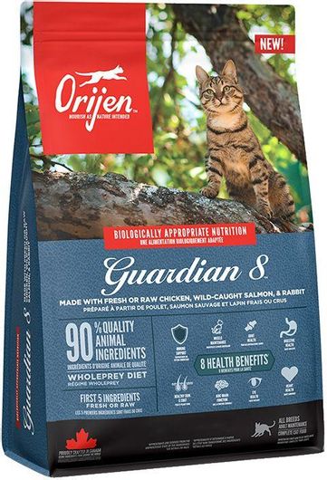 Ξηρά Τροφή Orijen Guardian 8 0.34kg χωρίς Σιτηρά & Γλουτένη για Ενήλικες Γάτες με Κοτόπουλο / Κουνέλι / Σολομό
