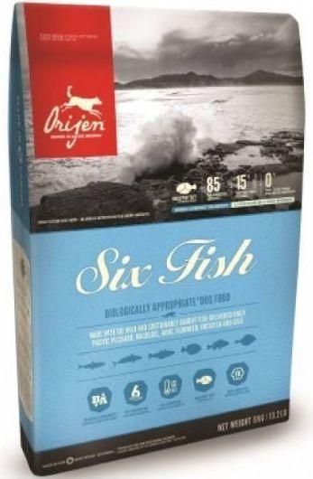 Ξηρά Τροφή Orijen Six Fish 2kg χωρίς Σιτηρά & Γλουτένη για Ενήλικες Γάτες με Ψάρια