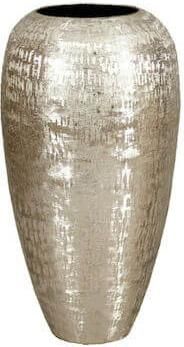 Διακοσμητικό Βάζο InTheBox Orly Αλουμινίου 19x19x39cm Σαμπανί