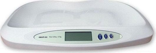 Βρεφική Ψηφιακή Ζυγαριά Ακριβείας EBST-20 έως 20kg Λευκό