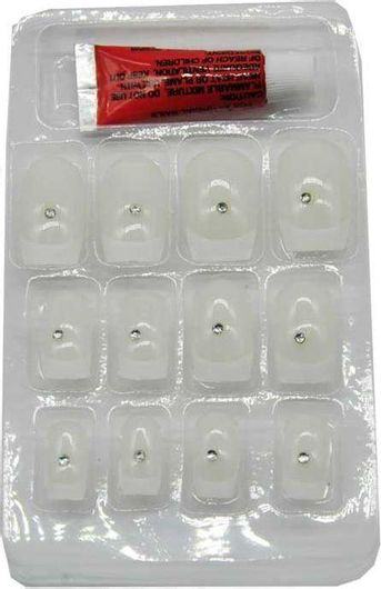 Τεχνητά Νύχια Lirenshe Σετ 12τμχ S608 Λευκό