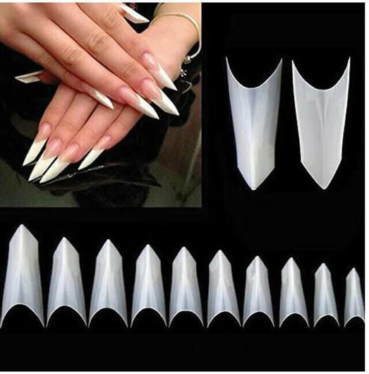 Tips Νυχιών Φυσικό Τρίγωνο 100τμχ