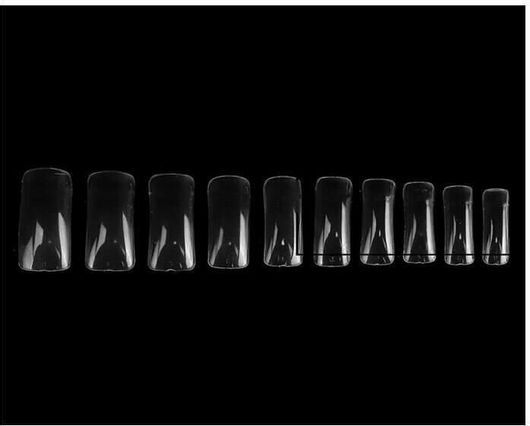 Tips Νυχιών Επαγγελματικά Τετράγωνο 100τμχ Διάφανο