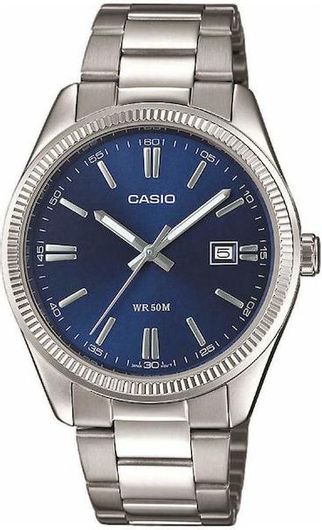 Ανδρικό Ρολόι Casio MTP-1302PD-2AVEF Μεταλλικό Μπρασελέ Ασημί