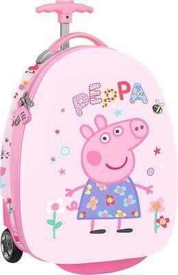 Σχολική Τσάντα Νηπίου Safta Peppa Pig Τρόλεϊ Ροζ