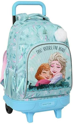 Σχολική Τσάντα Πλάτης Δημοτικού Safta Frozen II "One Heart" Μπλε