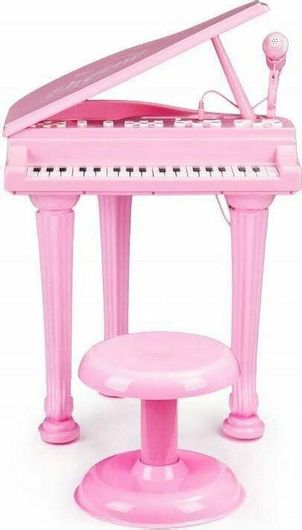 Παιδικό Πιάνο με Μικρόφωνο και Σκαμπό 11405
