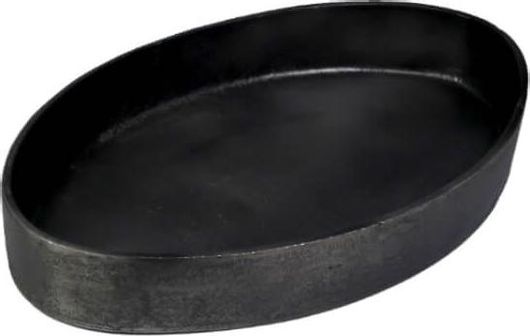 Δίσκος Σερβιρίσματος Liberta Oko Οβάλ Μεταλλικό 47.5x29.5x6cm Μαύρο