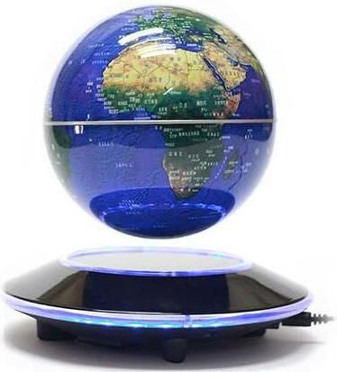 Μαγνητική Αιωρούμενη Υδρόγειος Σφαίρα Με Φωτιζόμενη Βάση