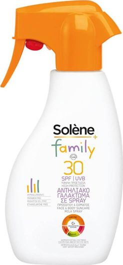 Αντηλιακό Solene Προσώπου & Σώματος Σπρέι SPF30 300ml