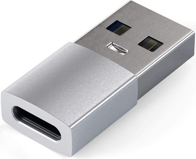 Μετατροπέας Satechi ST-TAUCS USB-A male σε USB-C female Ασημί