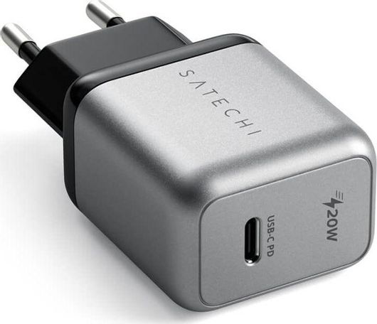 Satechi Φορτιστής Χωρίς Καλώδιο με Θύρα USB-C 20W Power Delivery Γκρι ST-UC20WCM