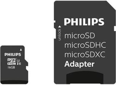 Κάρτα Μνήμης Philips FM32MP45B/00 microSDHC Class 10 32GB UHS-I U1 με αντάπτορα