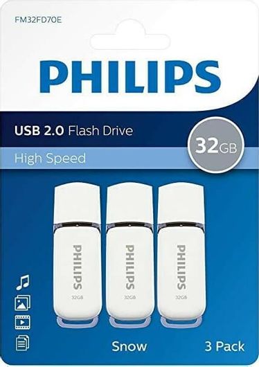 Philips Snow pack 32GB USB 2.0 Stick Λευκό