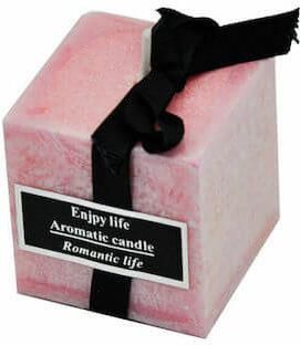 Κερί PS-110331 Αρωματικό Τετράγωνο 5x5cm Ροζ
