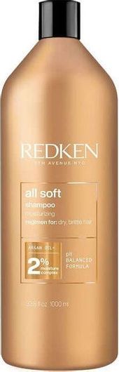 Σαμπουάν Redken All Soft Γενικής Χρήσης για Όλους τους Τύπους Μαλλιών 1000ml