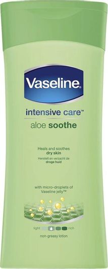 Lotion Σώματος Vaseline Intensive Care Aloe Soothe Ενυδατική Ανάπλασης με Aloe Vera για Ξηρές/Πολύ Ξηρές Επιδερμίδες 200ml