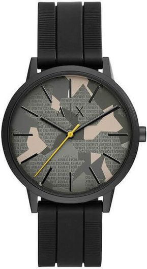 Ανδρικό Ρολόι Armani Exchange AX2721 με Λουράκι Καουτσούκ Μαύρο