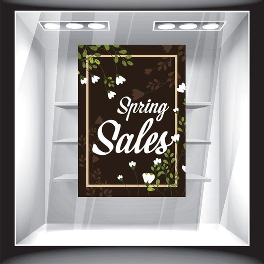 Αυτοκόλλητο Βιτρίνας SPR 10027 Ανοιξιάτικο 50x70cm Πολύχρωμο