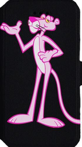 Θήκη Κινητού Book Cover για Samsung Galaxy A72 4G / A72 5G Δερματίνη Cute Pink Panther Black