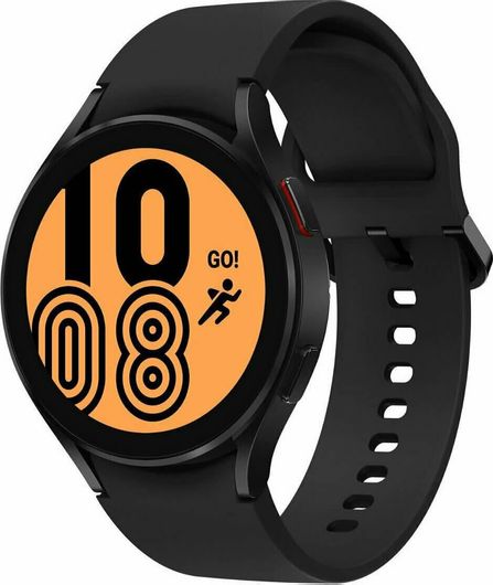Samsung Galaxy Watch 4 Aluminium 44mm Αδιάβροχο με Παλμογράφο Μαύρο