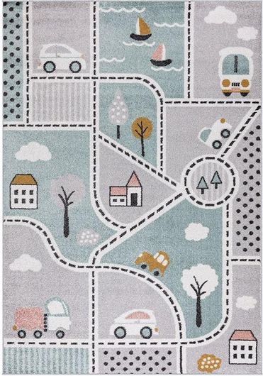Χαλί Ezzo Tiny City A854AJ8 Mηχανής 133x190cm
