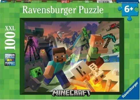 Παζλ Ravensburger Monster Minecraft για 6+ Ετών 100τμχ